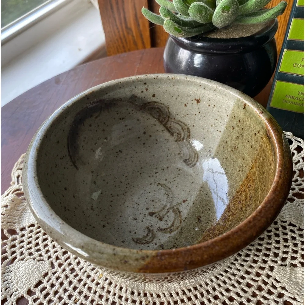 Studio Pottery Stoneware Bowl EUC
